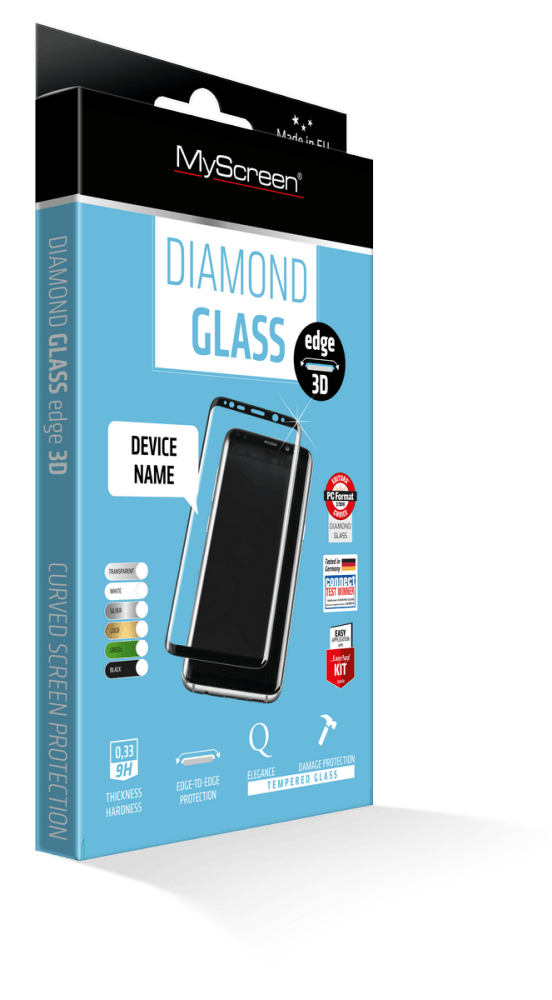 3D закаленное защитное стекло MyScreen 3D DIAMOND Glass EA Kit White iPhone 8/7